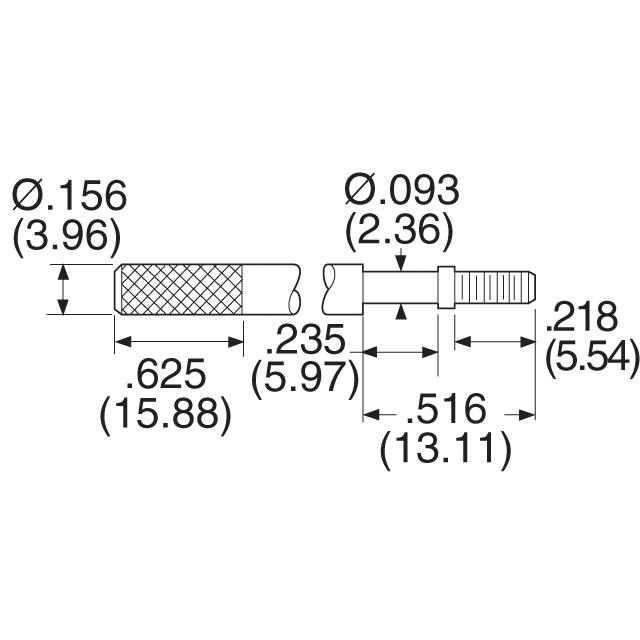 2071 Keystone Electronics  Tornillos de fijación para conectores D-Sub en forma de D